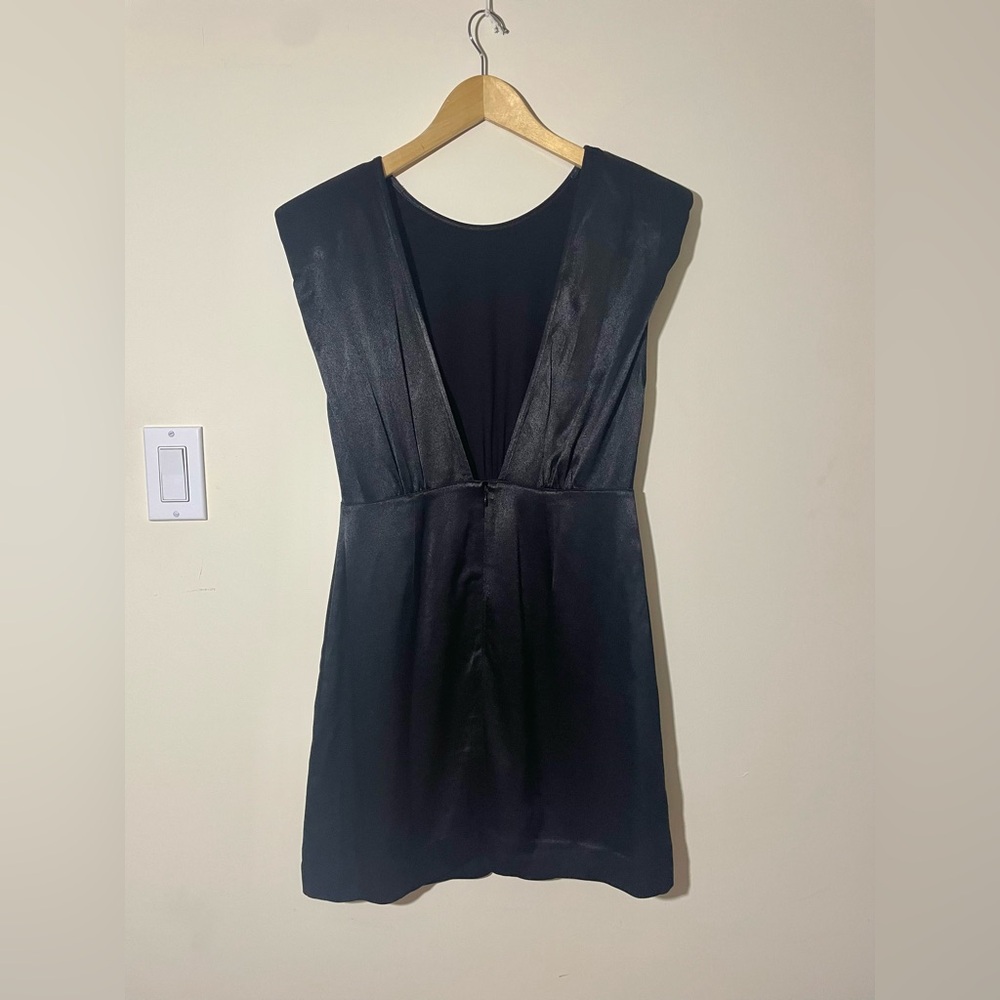 ba&sh Norma V-Back Mini Dress Black - Picture 9 of 9